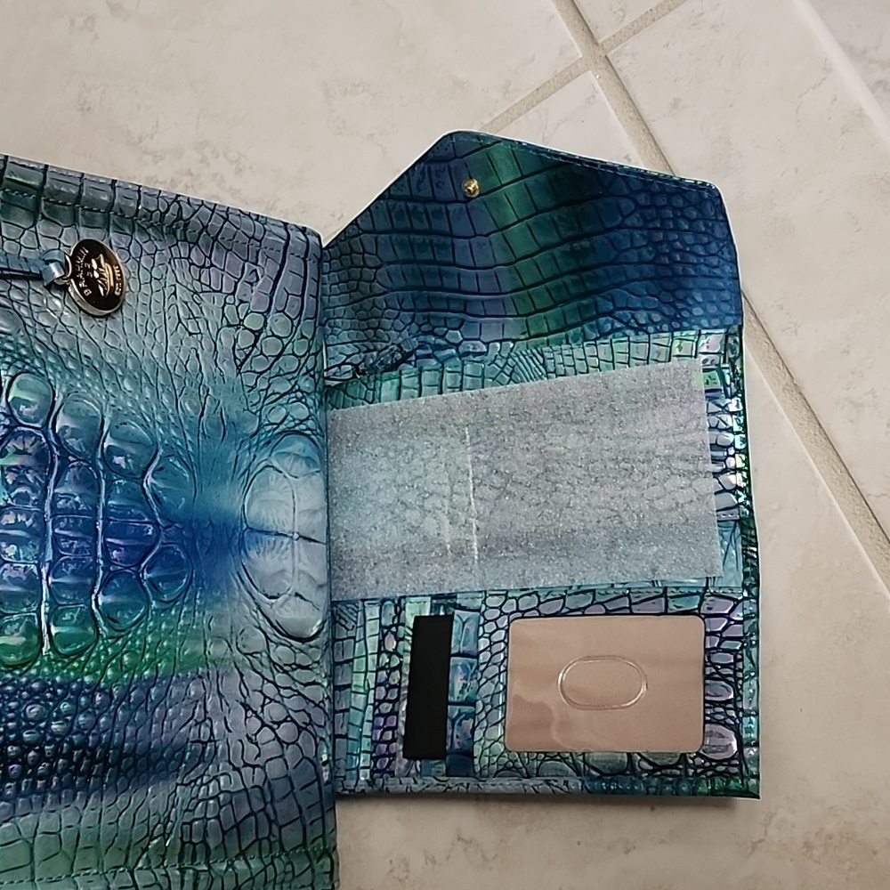 π₯³πHOST PICK!ππ₯³ ππ₯³ BRAHMIN Blue Topaz Small Caroline Satchel & Wallet π₯³π - Picture 8 of 14